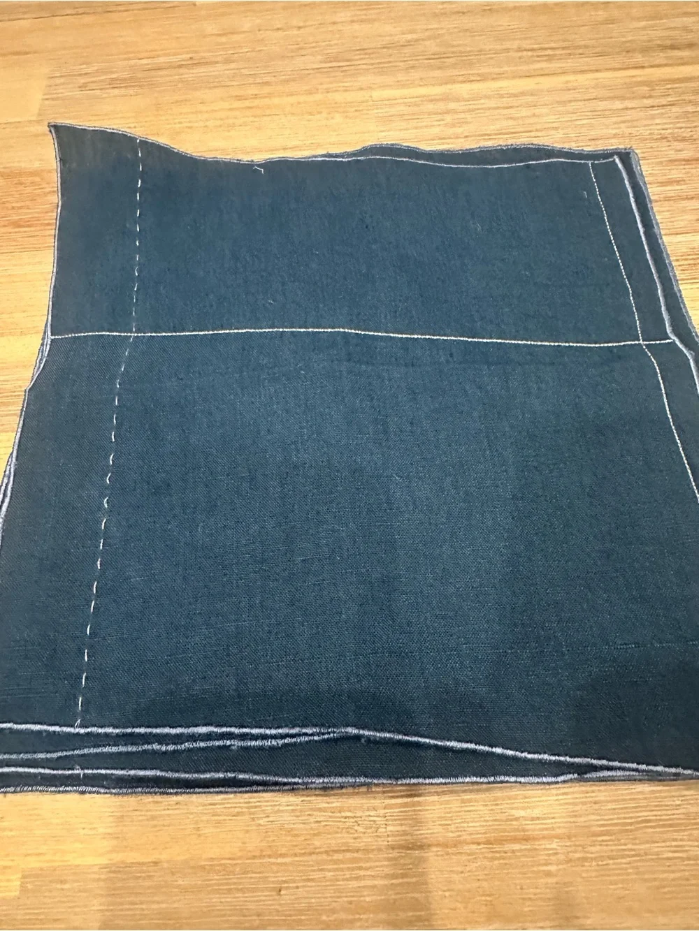 Set of 8 Celestial Constellation Cloth Napkins 10x10 Navy Blue Silver Embroidery